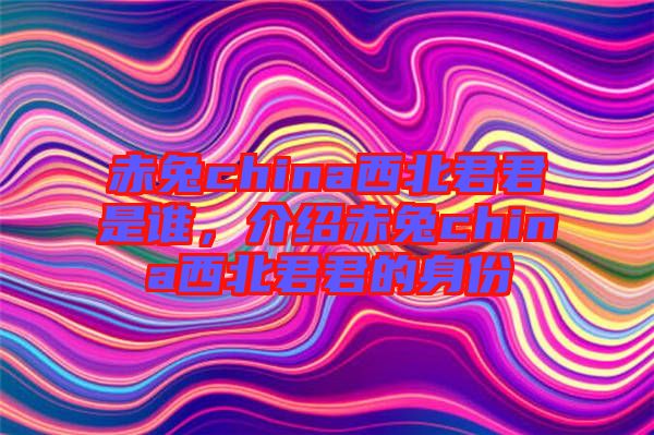 赤兔china西北君君是誰，介紹赤兔china西北君君的身份