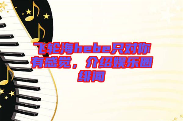 飛輪海hebe只對你有感覺，介紹娛樂圈緋聞