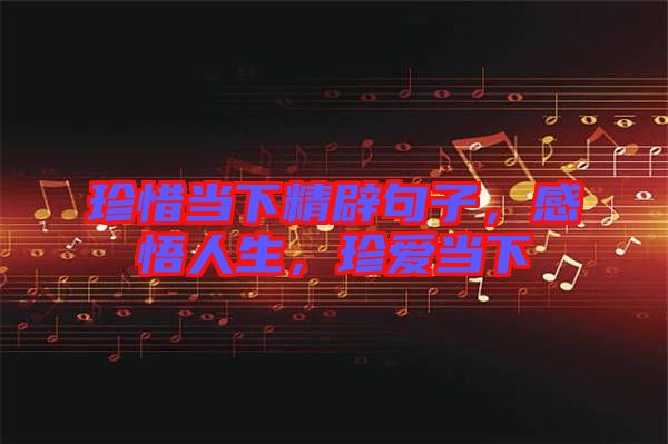 珍惜當(dāng)下精辟句子，感悟人生，珍愛(ài)當(dāng)下