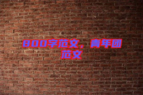 800字范文，青年團(tuán)范文