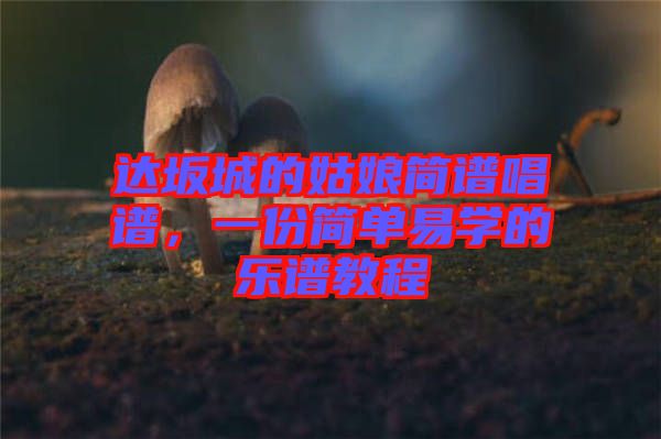 達(dá)坂城的姑娘簡(jiǎn)譜唱譜，一份簡(jiǎn)單易學(xué)的樂(lè)譜教程