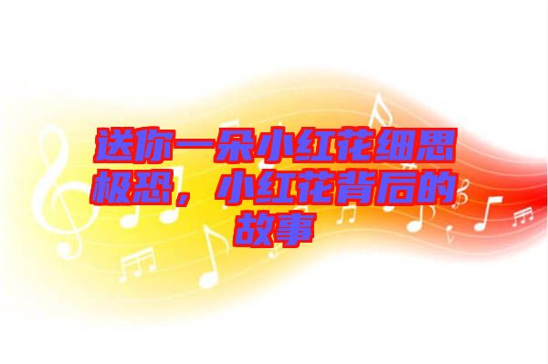 送你一朵小紅花細(xì)思極恐，小紅花背后的故事