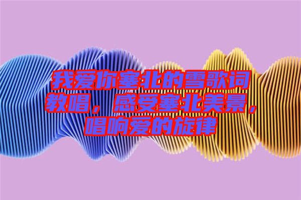 我愛(ài)你塞北的雪歌詞教唱，感受塞北美景，唱響愛(ài)的旋律
