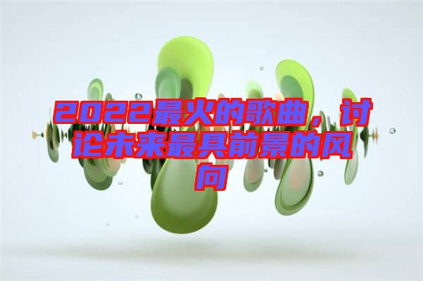 2022最火的歌曲，討論未來最具前景的風(fēng)向