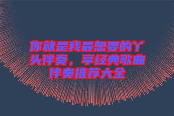 你就是我最想要的丫頭伴奏，享經(jīng)典歌曲伴奏推薦大全