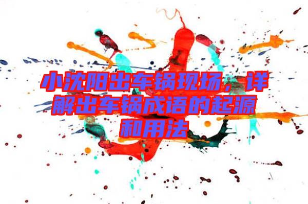 小沈陽出車鍋現(xiàn)場，詳解出車鍋成語的起源和用法