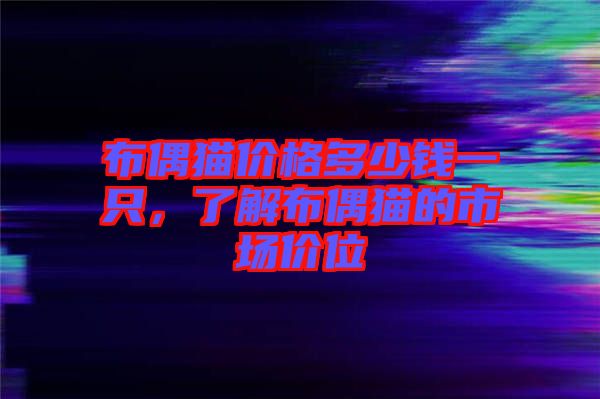 布偶貓價(jià)格多少錢(qián)一只，了解布偶貓的市場(chǎng)價(jià)位