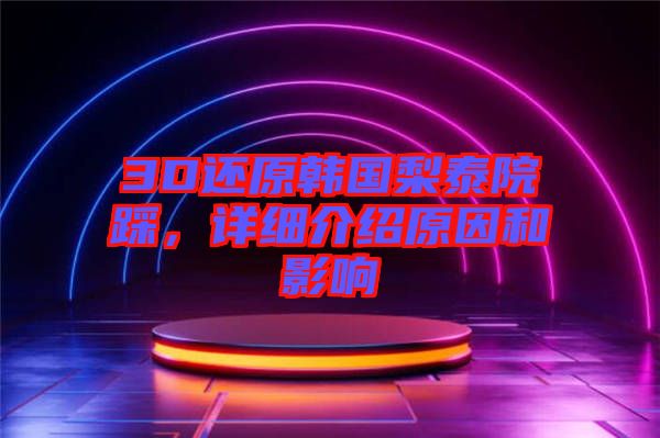 3D還原韓國梨泰院踩，詳細(xì)介紹原因和影響