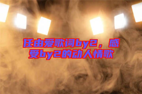 任由愛歌詞by2，感受by2的動(dòng)人情歌
