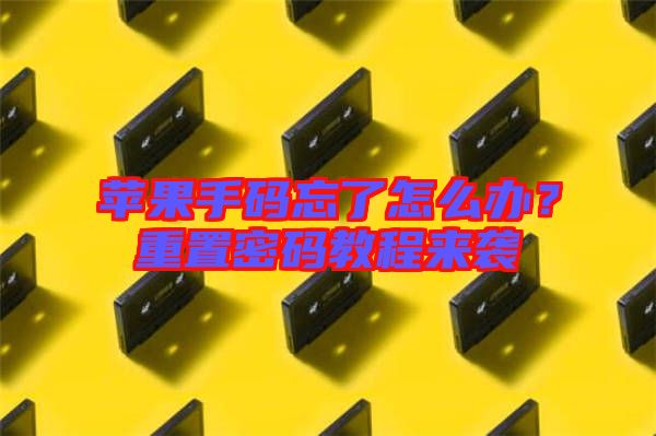 蘋(píng)果手碼忘了怎么辦？重置密碼教程來(lái)襲