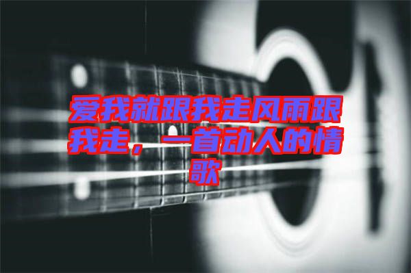 愛(ài)我就跟我走風(fēng)雨跟我走，一首動(dòng)人的情歌