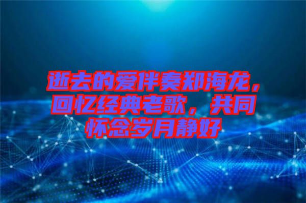 逝去的愛伴奏鄭海龍，回憶經(jīng)典老歌，共同懷念歲月靜好