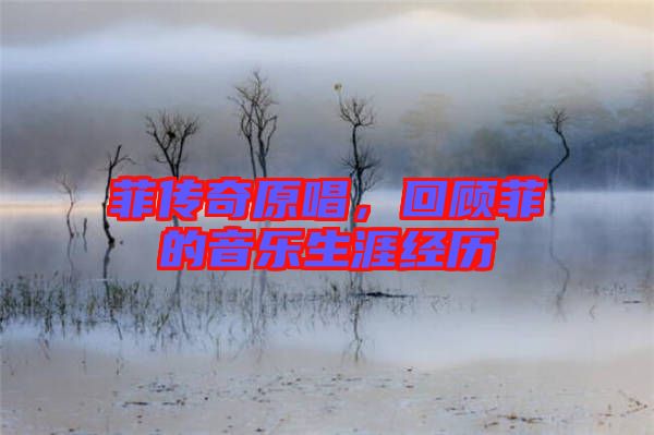 菲傳奇原唱，回顧菲的音樂生涯經(jīng)歷