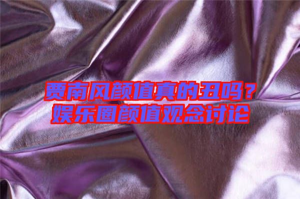 賈南風顏值真的丑嗎？娛樂圈顏值觀念討論