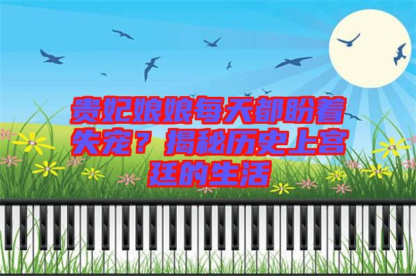 貴妃娘娘每天都盼著失寵？揭秘歷史上宮廷的生活